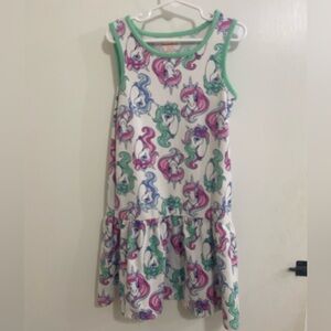 Colorful Unicorn Print Dress girls size 6